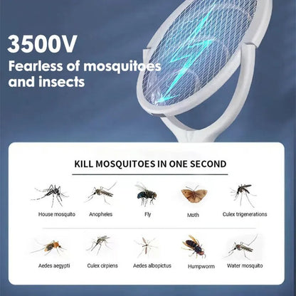 5 in 1 Fast Charging Bug Zapper Racket