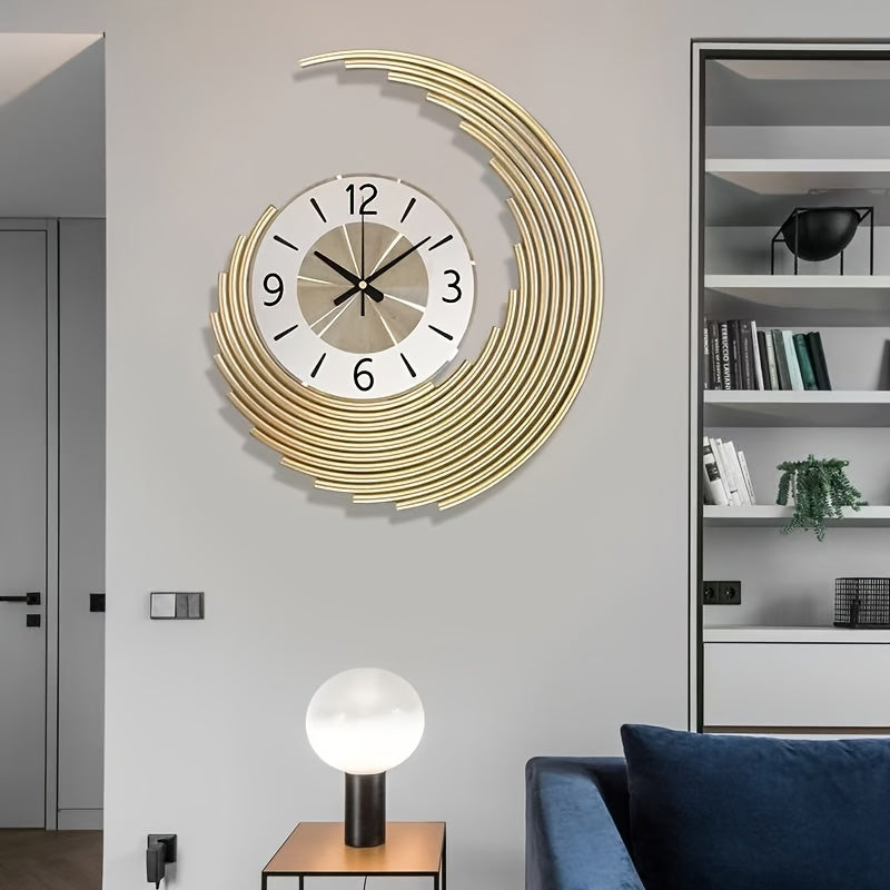 Modern 3D Metal Wall Clock | Silent Quartz Movement Decorative Clock | Japanese-minimalist