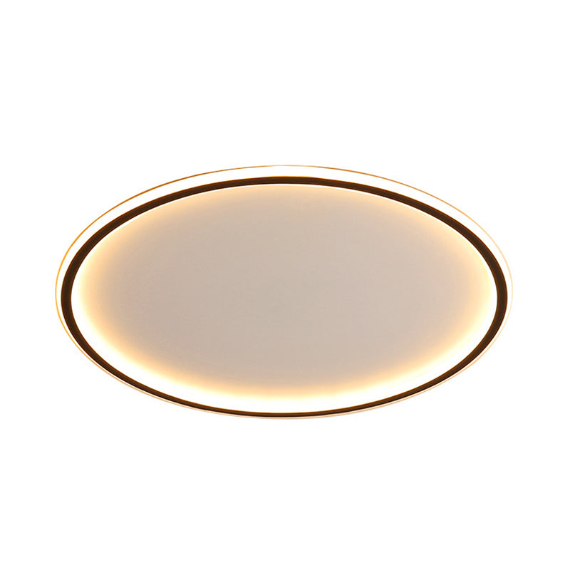 Nordic Disc LED Ceiling Light | Modern Flush Mount Lamp | Aluminium Dimmable Bedroom