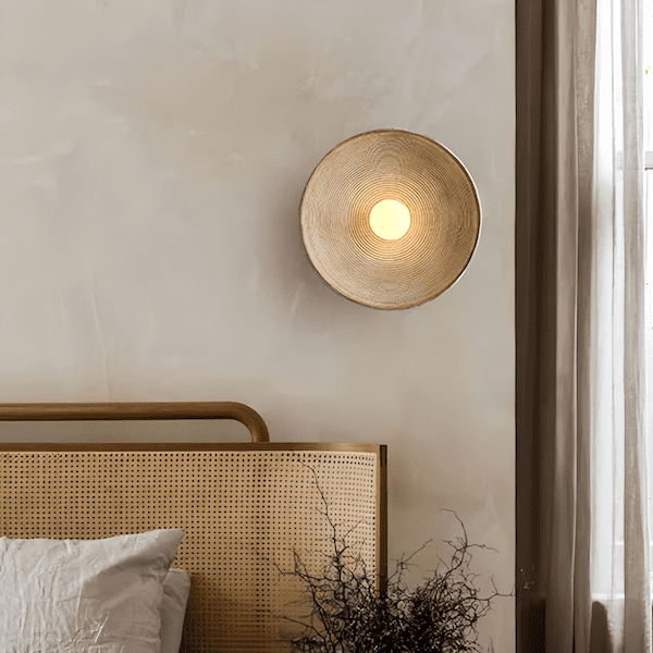 Rustic Wood Wall Sconce | Handcrafted LED Wall Light | Farmhouse Bedroom