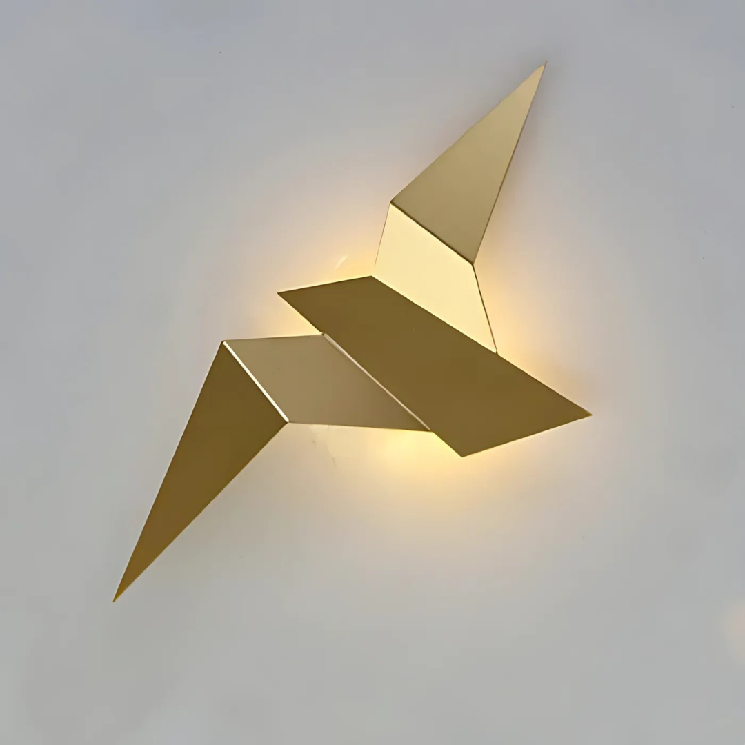 Origami Wall Lamp | Unique Modern Indoor LED Sconce | Wall Light Japanese-minimalist Bedroom