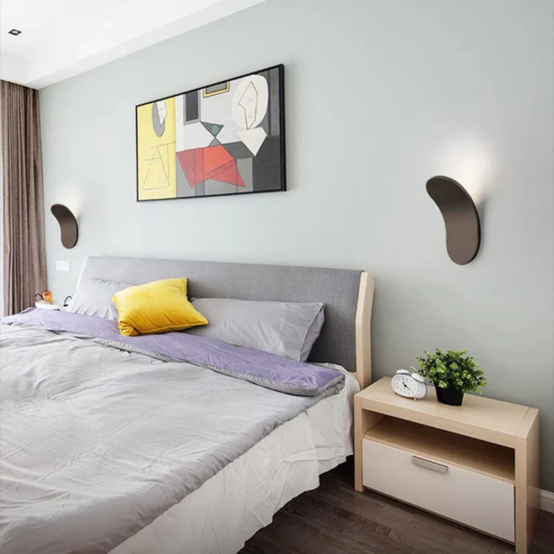 Modern Nordic Wall Lamp | Minimalist LED Wall Light | Metal Bedroom