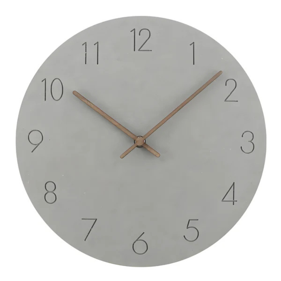Nork Minimalist Wall Clock | Contemporary Wood Design | Silent Nordic Kitchen