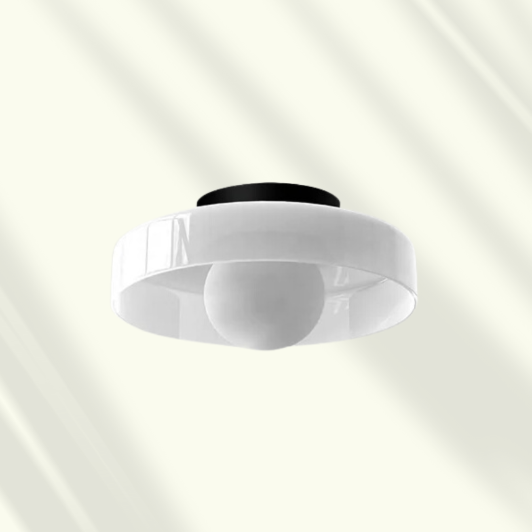 Modern LED Ceiling Light | Stylish Flush Mount Lamp | Glass Adjustable Bedroom