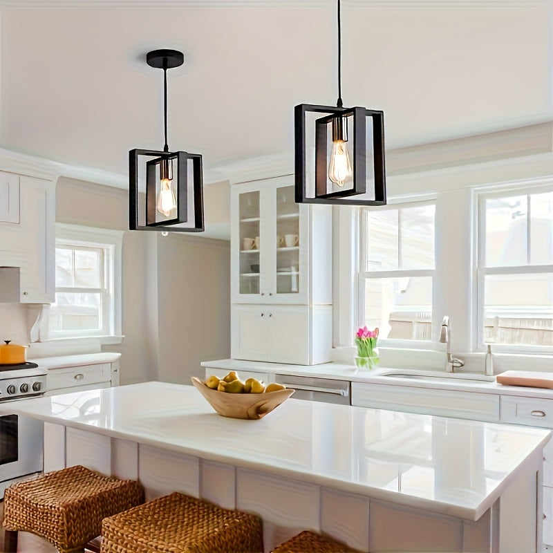 Industrial Pendant Ceiling Light | Modern Minimalist Design | Metal Dining Room