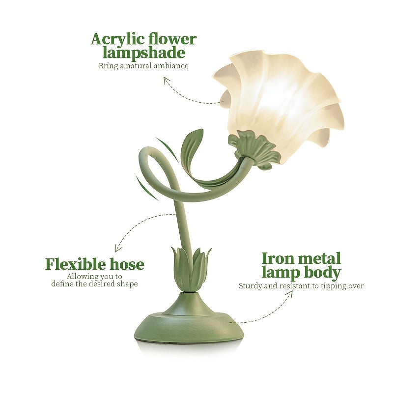 Floral Table Lamp | USB Powered | Rechargeable Bedside