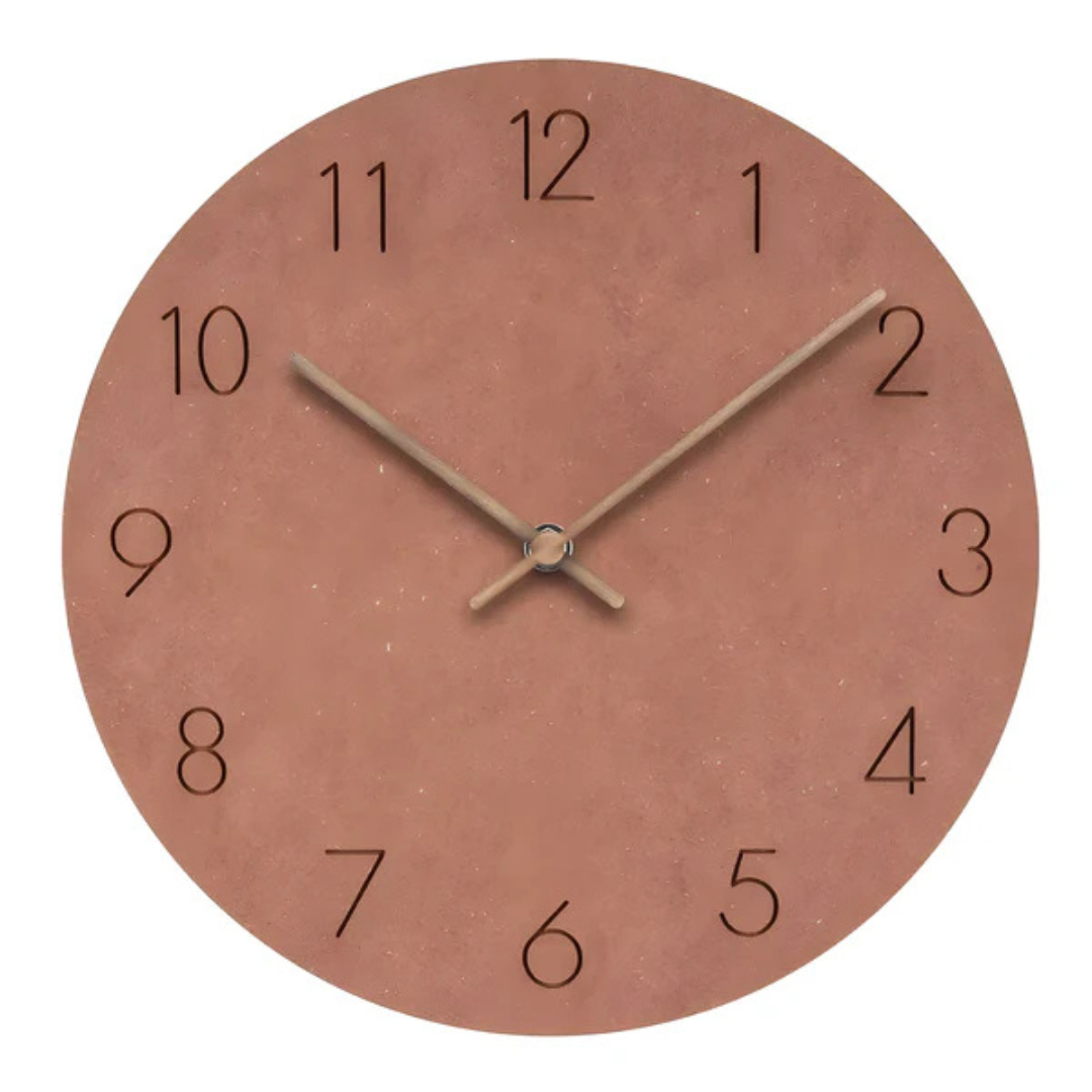 Nork Minimalist Wall Clock | Contemporary Wood Design | Silent Nordic Kitchen