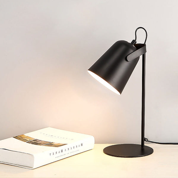 Nordic Metal LED Desk Lamp | Minimalist Reading & Study Light | Bedside