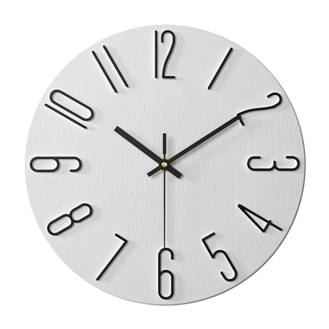 Noble Modern Wall Clock | Minimalist Gold Design | Silent Kitchen