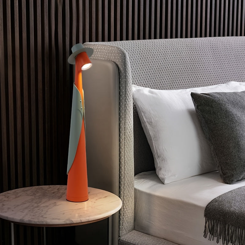 Modern Rechargeable LED Hat Lamp | Creative Touch Desk Light | Touch Control Bedside