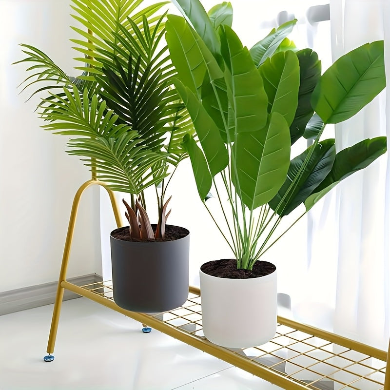 Modern Round Planter with Wooden Legs | Indoor & Outdoor Decorative Plant Pot | Wood Nordic