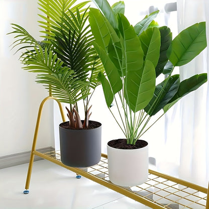 Modern Round Planter with Wooden Legs | Indoor & Outdoor Decorative Plant Pot | Wood Nordic