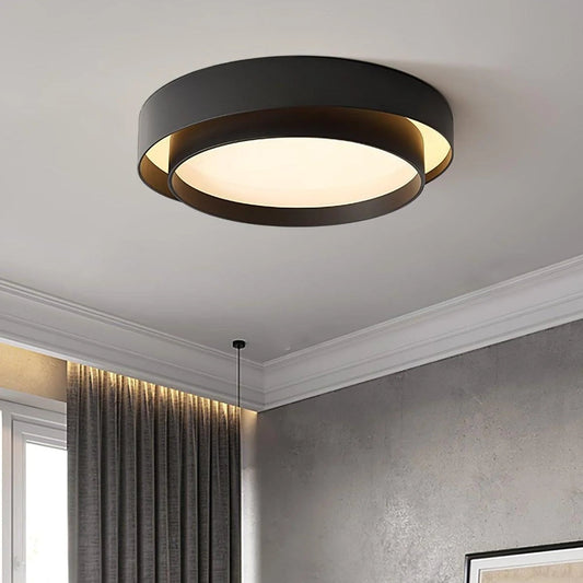Nordic Round LED Ceiling Light | Modern Minimalist Design | Bedroom