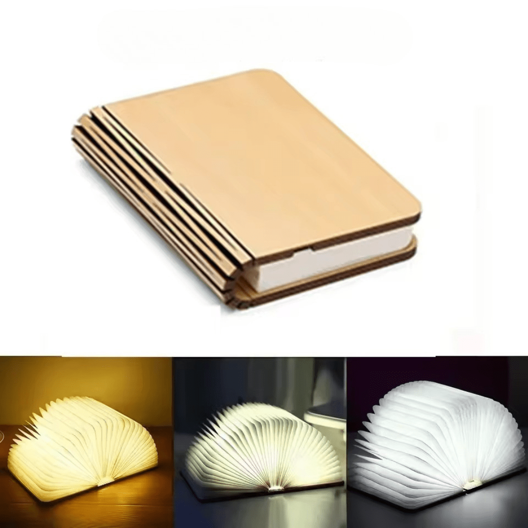 Lumibook Table Lamp | 360° Foldable Rechargeable Light | Adjustable Bedside