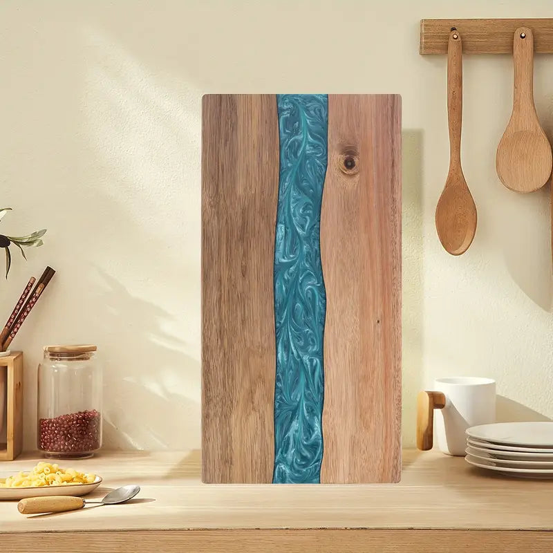 Resin River Cutting Board | Acacia Wood Charcuterie & Cheese Board | Handcrafted