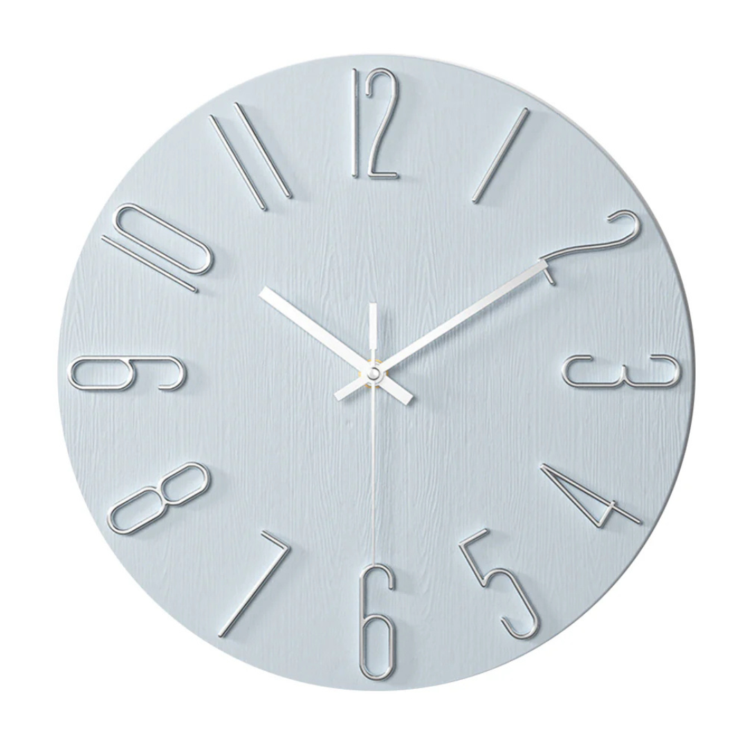 Noble Modern Wall Clock | Minimalist Gold Design | Silent Kitchen
