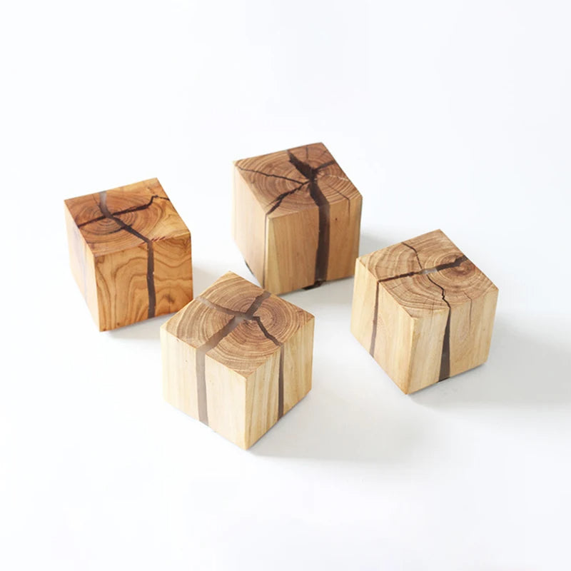 WoodAura Wall Light | Hand-Carved Solid Wood Resin Design | LED Handcrafted Bedroom