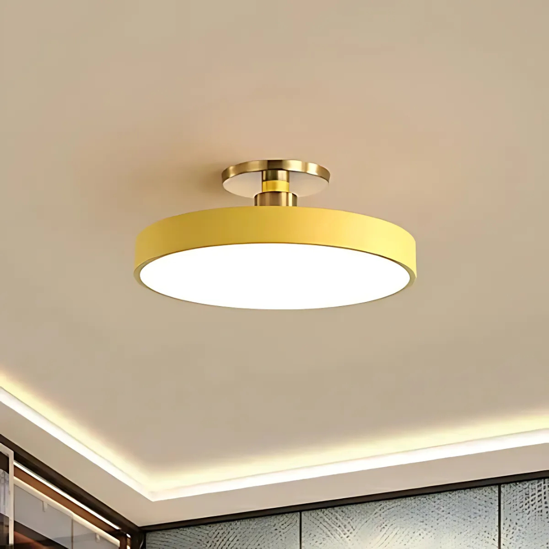 Solon LED Ceiling Light | Scandinavian Modern Design | Metal Nordic Bedroom