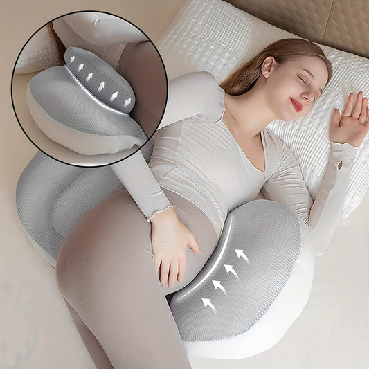 Adjustable Pregnancy Pillow | Ergonomic Maternity Support for Side & Stomach Sleepers | Sofa