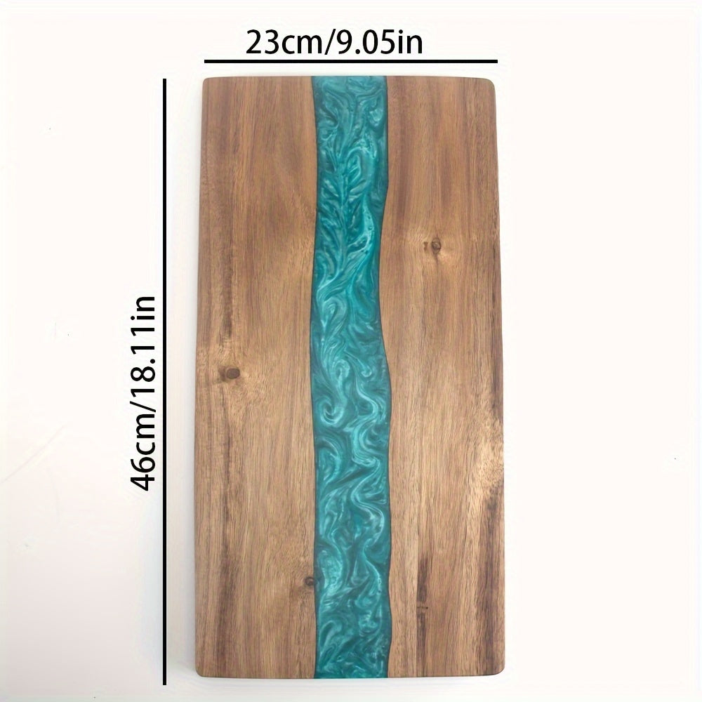 Resin River Cutting Board | Acacia Wood Charcuterie & Cheese Board | Handcrafted