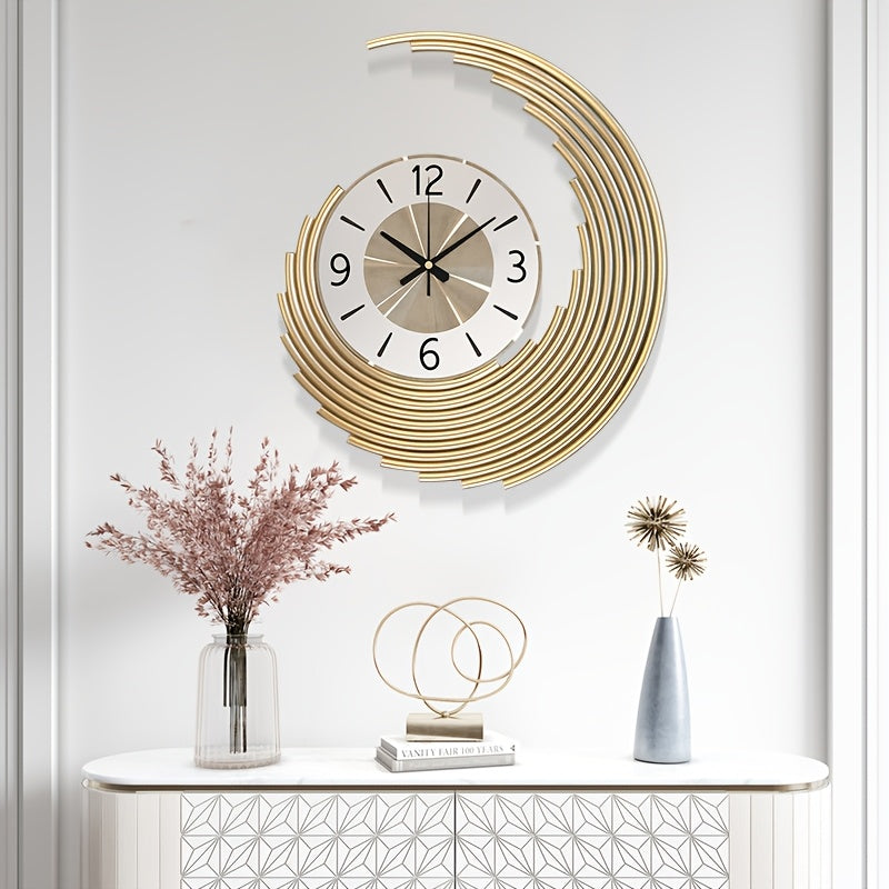 Modern 3D Metal Wall Clock | Silent Quartz Movement Decorative Clock | Japanese-minimalist