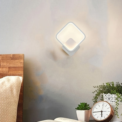Modern Square LED Wall Lamp | Minimalist Geometric Lighting Fixture | Wall Light Dimmable
