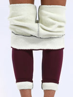 Fleece Lined Velvet Leggings