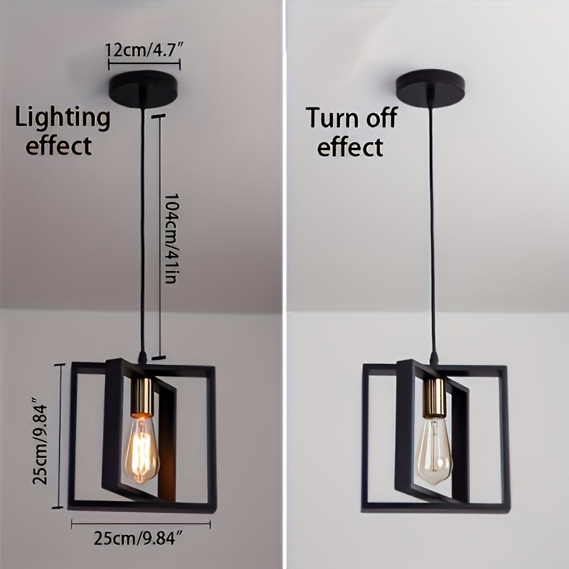 Industrial Pendant Ceiling Light | Modern Minimalist Design | Metal Dining Room