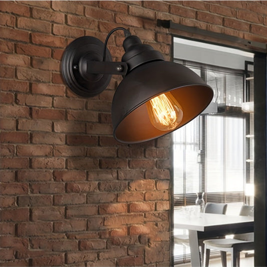 Industrial Vintage Wall Light | Retro Metal Sconce Lamp | Adjustable Vintage-inspired Bedroom