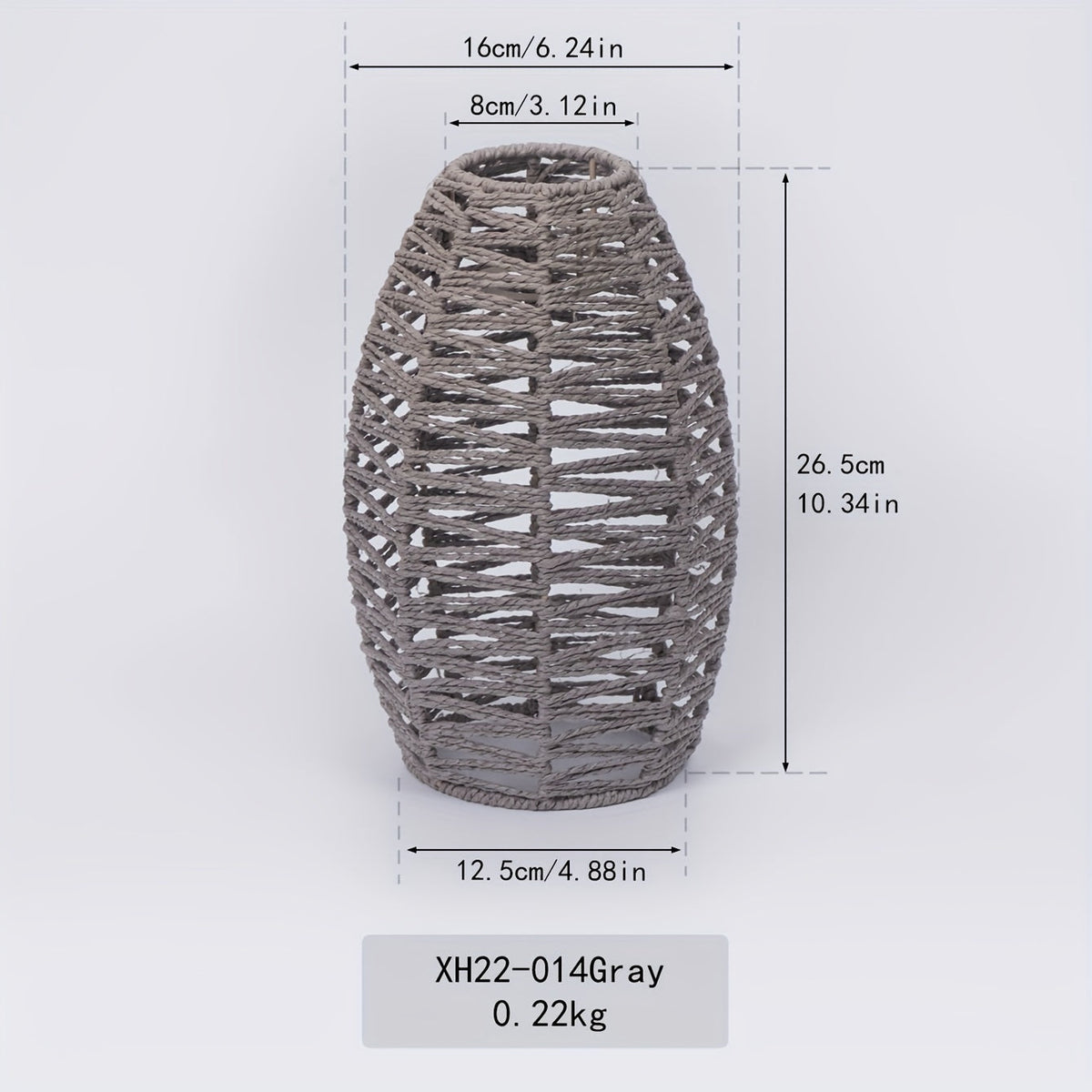 Modern Handwoven Rope Pendant Shade | Natural Woven Ceiling Light | Handcrafted Bohemian