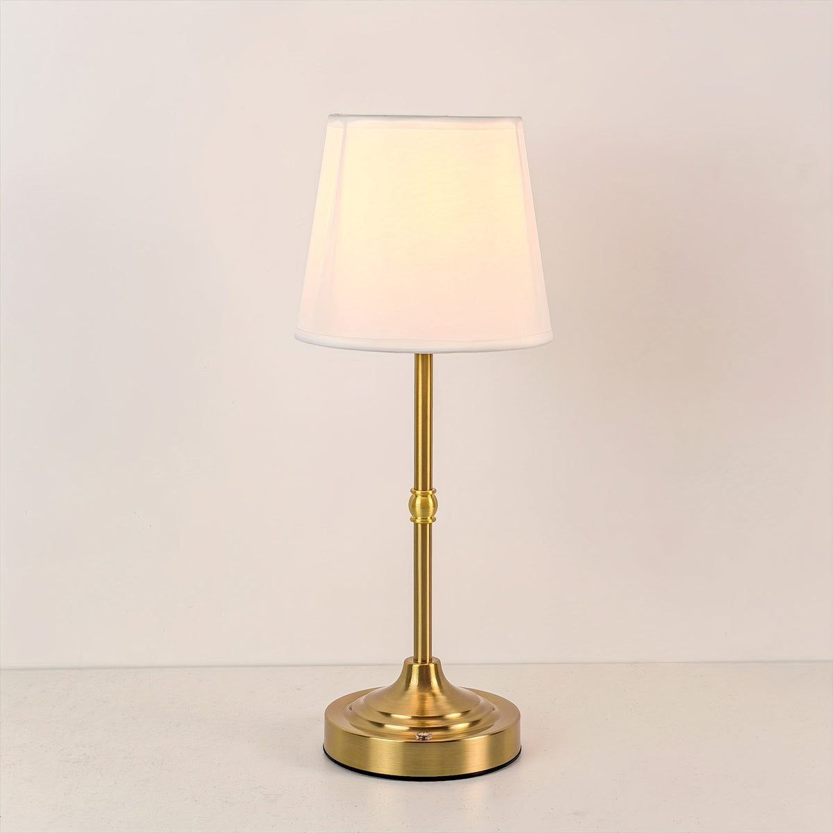 Dimmable Cordless Table Lamp | USB Rechargeable | Metal Soft-Touch Fabric Touch Control Bedside