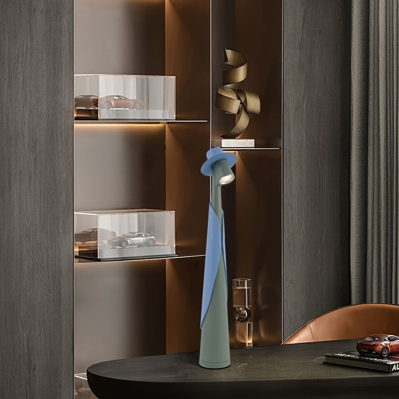 Modern Rechargeable LED Hat Lamp | Creative Touch Desk Light | Touch Control Bedside