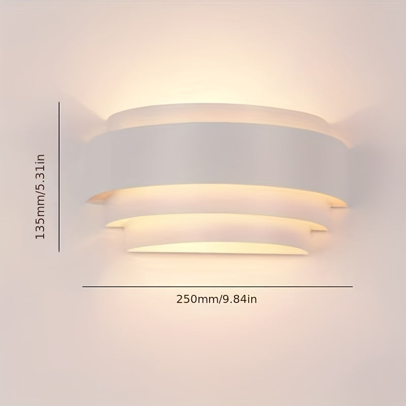 Modern Wall Sconce | Up & Down Metal Wall Light | Bedroom