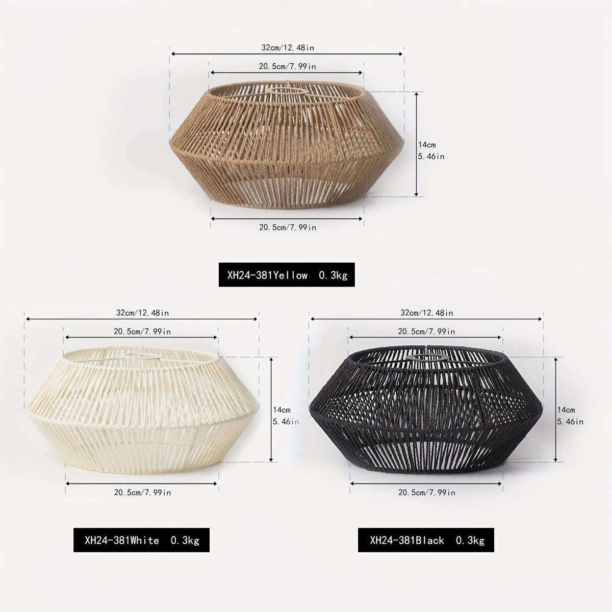 Handwoven Paper Rope Pendant Light Shade | Modern Natural Design | Handcrafted Dining Room