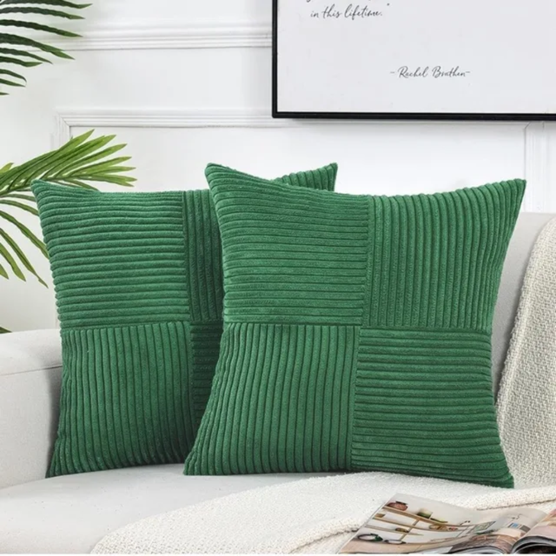 Corduroy Cushion Covers | Luxury Striped Throw Pillow Covers | Soft Furnishing Sofa