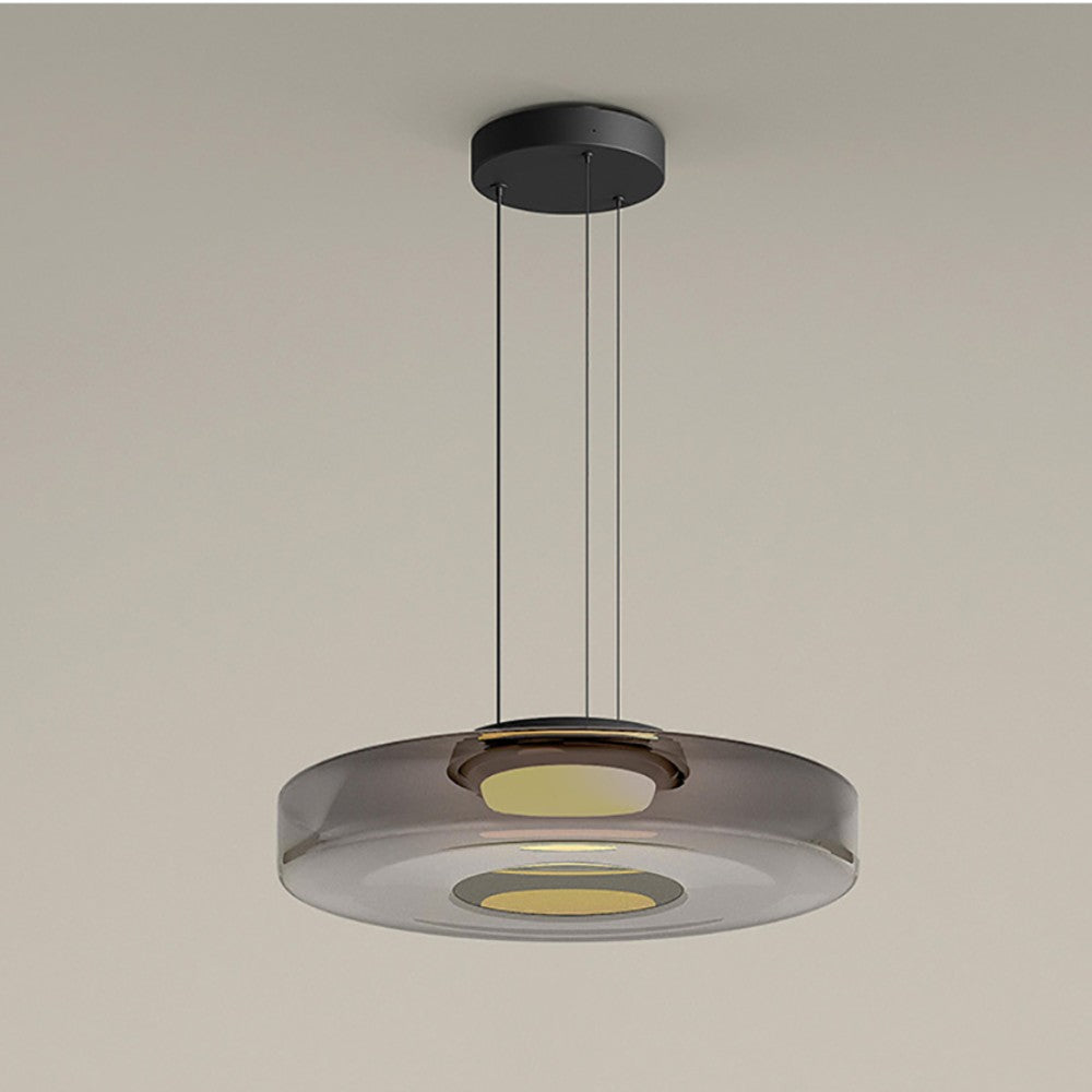Glass Pendant Lamp | Bauhaus Style Hanging Light | Dining Room