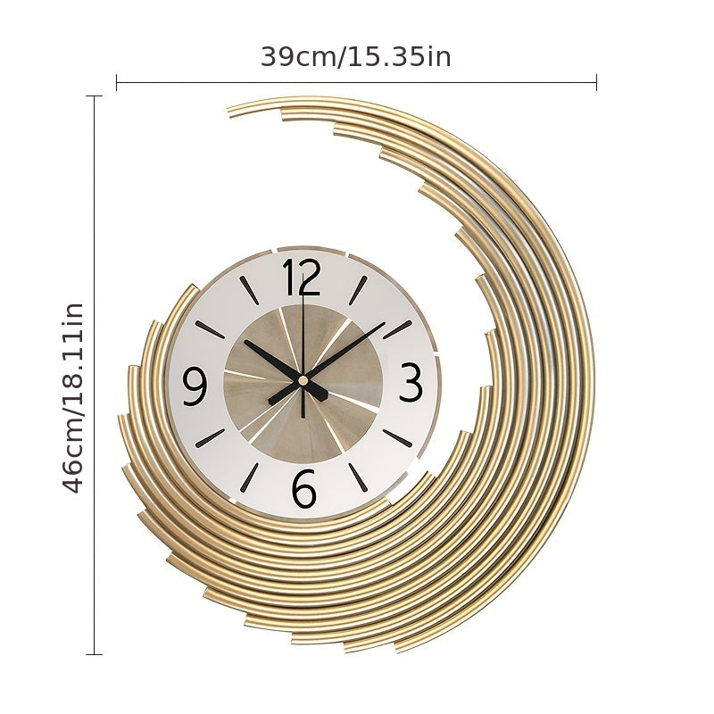 Modern 3D Metal Wall Clock | Silent Quartz Movement Decorative Clock | Japanese-minimalist