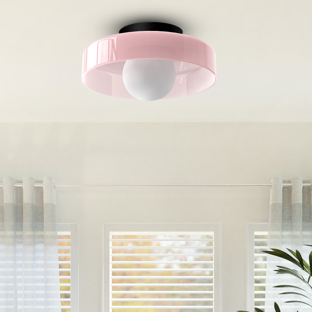 Modern LED Ceiling Light | Stylish Flush Mount Lamp | Glass Adjustable Bedroom