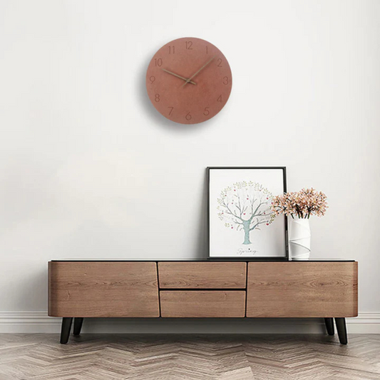 Nork Minimalist Wall Clock | Contemporary Wood Design | Silent Nordic Kitchen