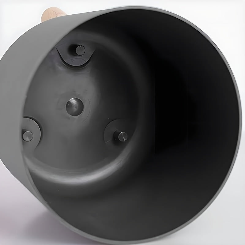 Modern Round Planter with Wooden Legs | Indoor & Outdoor Decorative Plant Pot | Wood Nordic