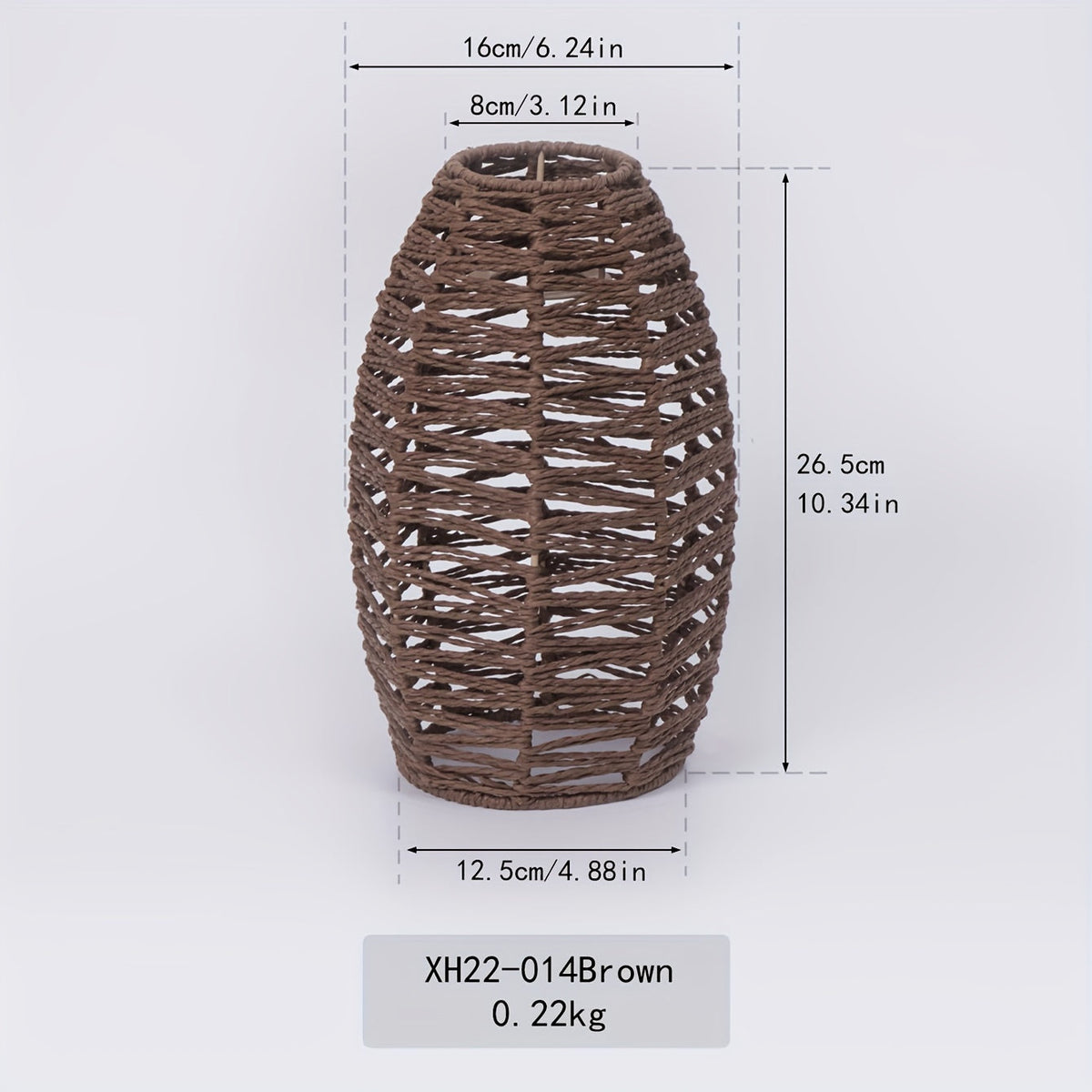 Modern Handwoven Rope Pendant Shade | Natural Woven Ceiling Light | Handcrafted Bohemian