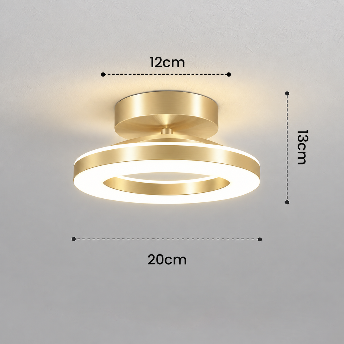 Acrylic Round LED Ceiling Light | Modern Hallway & Entrance Fixture | Bedroom