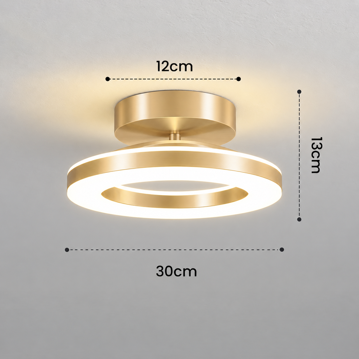 Acrylic Round LED Ceiling Light | Modern Hallway & Entrance Fixture | Bedroom