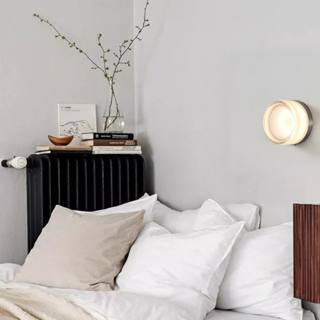 Solaria Wall Lamp | Modern LED Sconce Light | Glass Metal Adjustable Garden