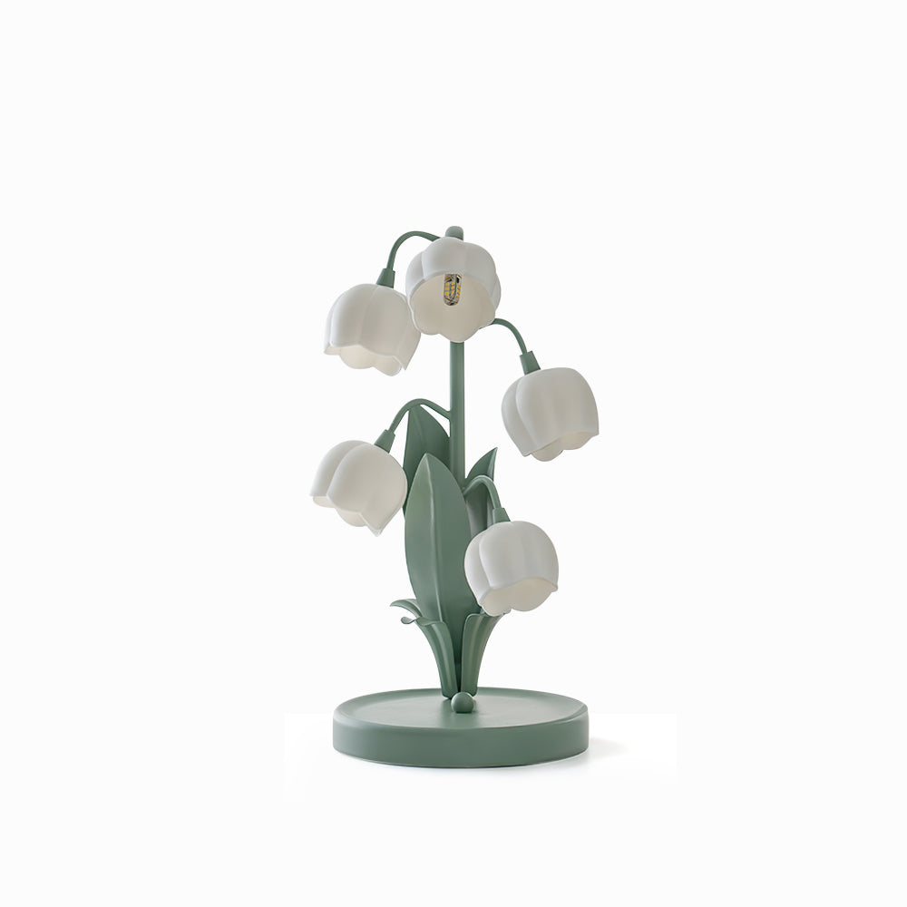 Bell Orchid Table Lamp | Elegant Floral Indoor Light | Metal LED Art Deco Bedside