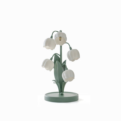 Bell Orchid Table Lamp | Elegant Floral Indoor Light | Metal LED Art Deco Bedside