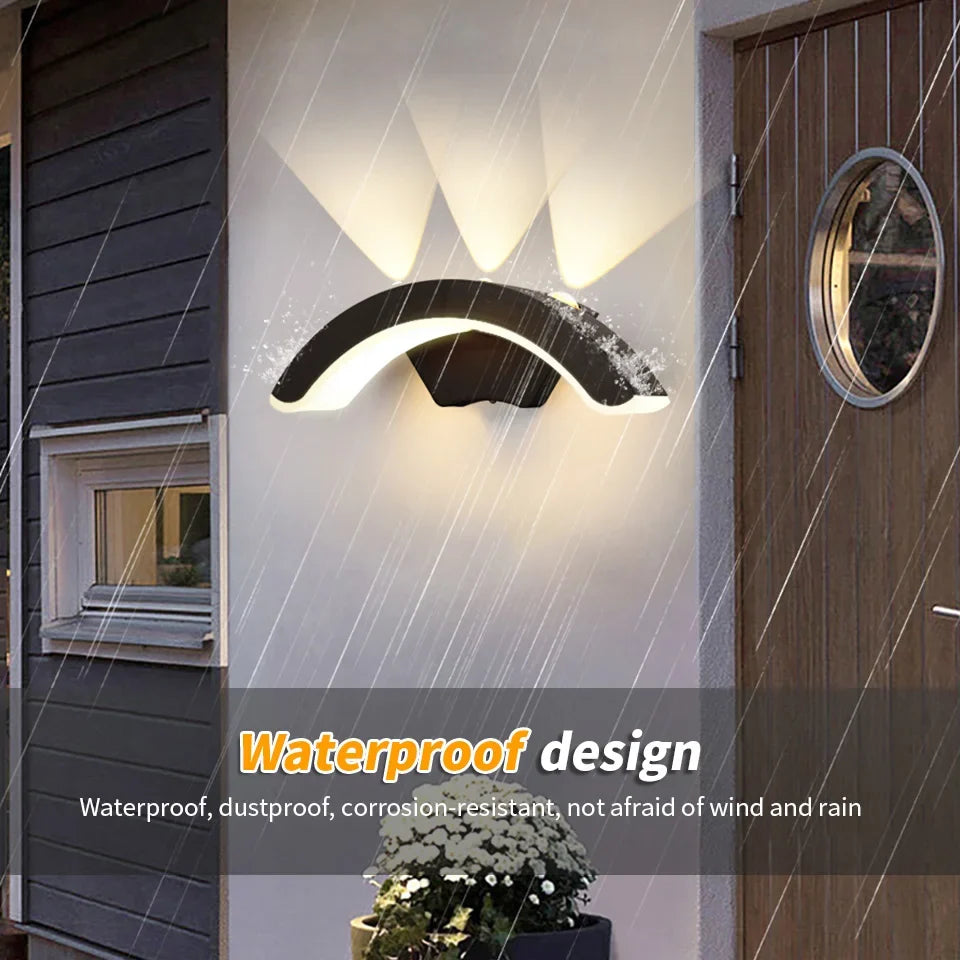StormLite | Waterproof Outdoor Wall Light | Black Exterior Wall Lantern | LED Garden