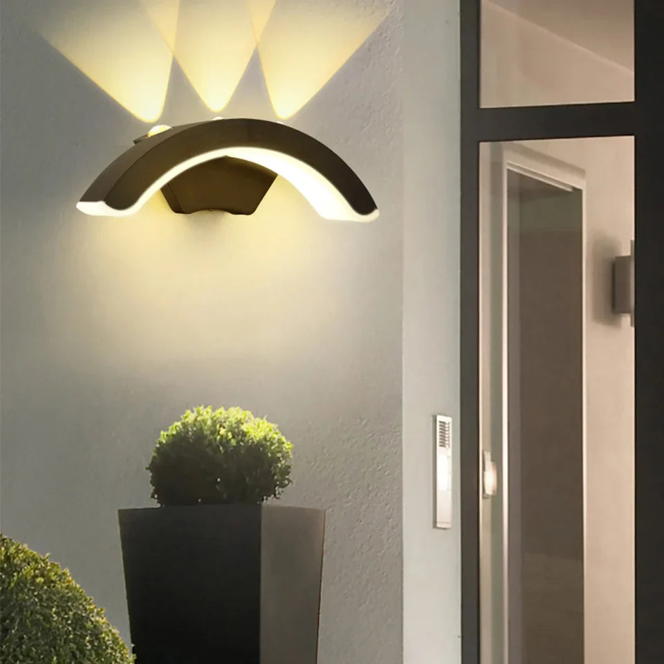 StormLite | Waterproof Outdoor Wall Light | Black Exterior Wall Lantern | LED Garden