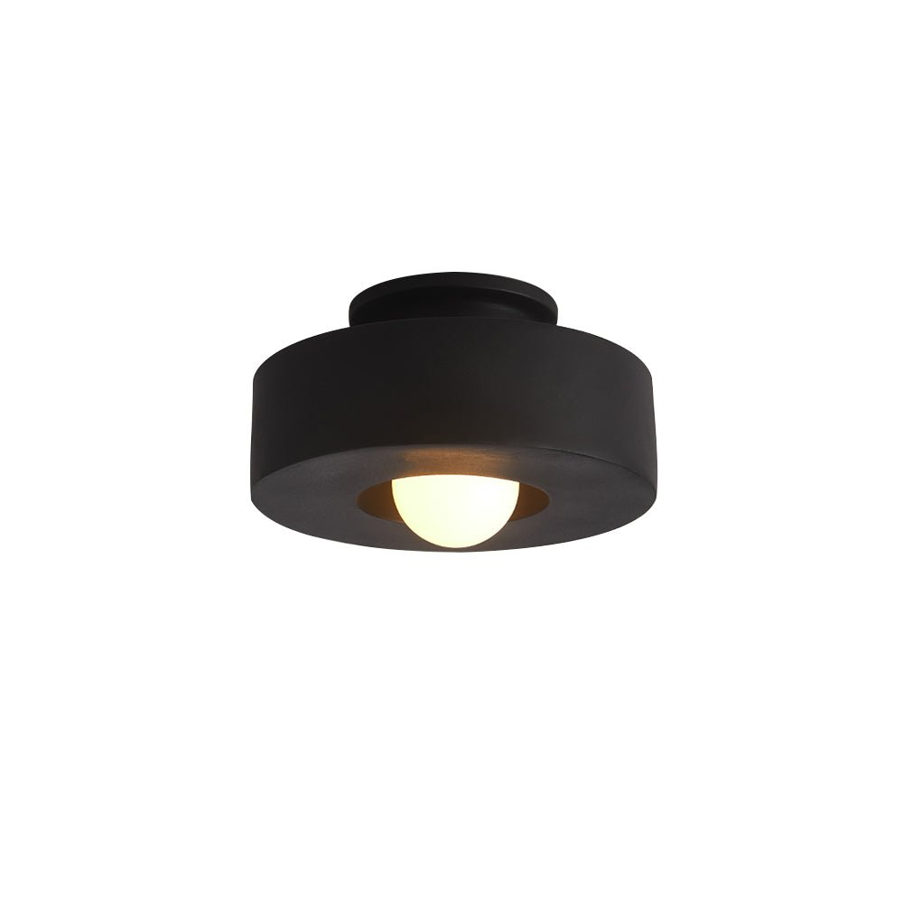 CeraCyl Ceiling Light | Geometric Nordic Design | Glazed Ceramic Bedroom