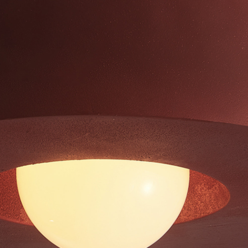 CeraCyl Ceiling Light | Geometric Nordic Design | Glazed Ceramic Bedroom